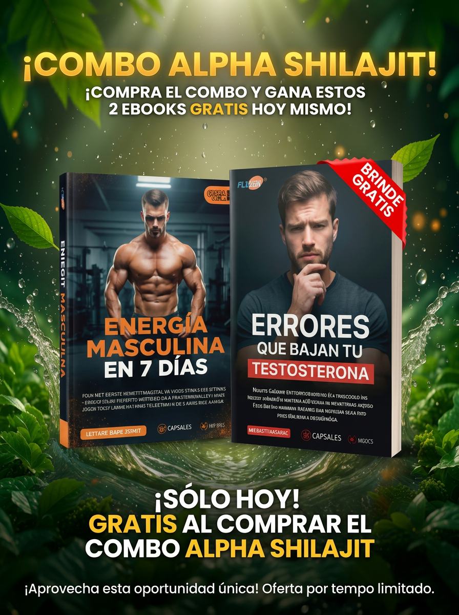 COMBO HOMBRE ALPHA™ | SHILAJIT ULTRA 💎 (2 FRASCOS + GUÍAS GRATIS 🎁)