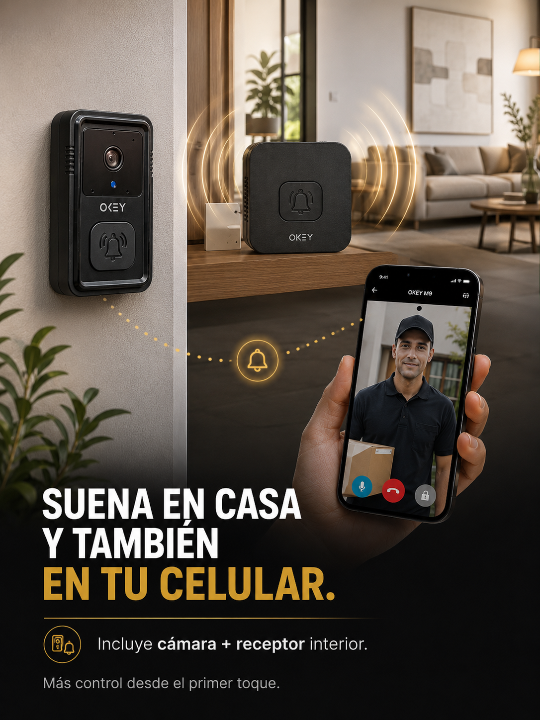 Timbre Inteligente con Cámara M9