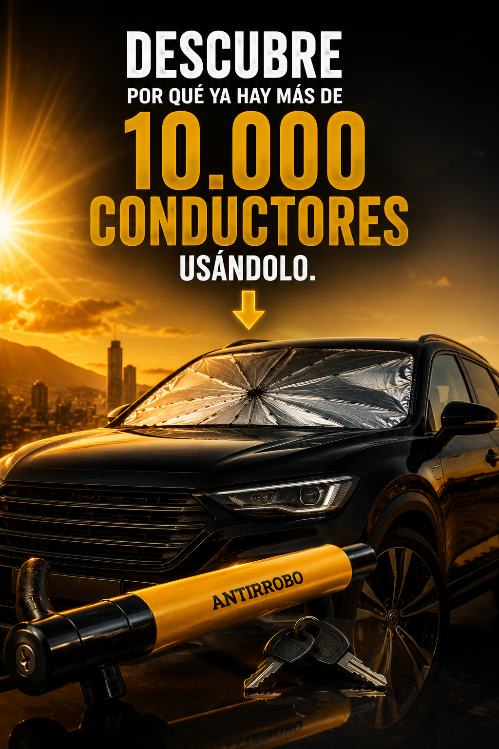 AutoShield 360 Protección Solar + Barra Antirrobo GRATIS 🎁