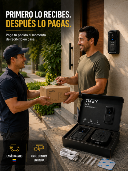 Kit OKEY M9™ — Tu Entrada Inteligente Sin Cables ni Obras