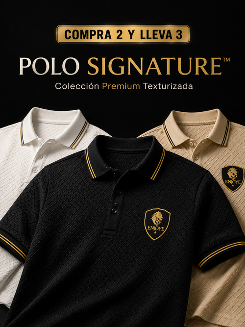 Polo Signature™ Texturizada | Compra 2 y Lleva 3