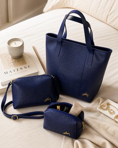 Trío de Bolsos en Cuero Premium 3 en 1