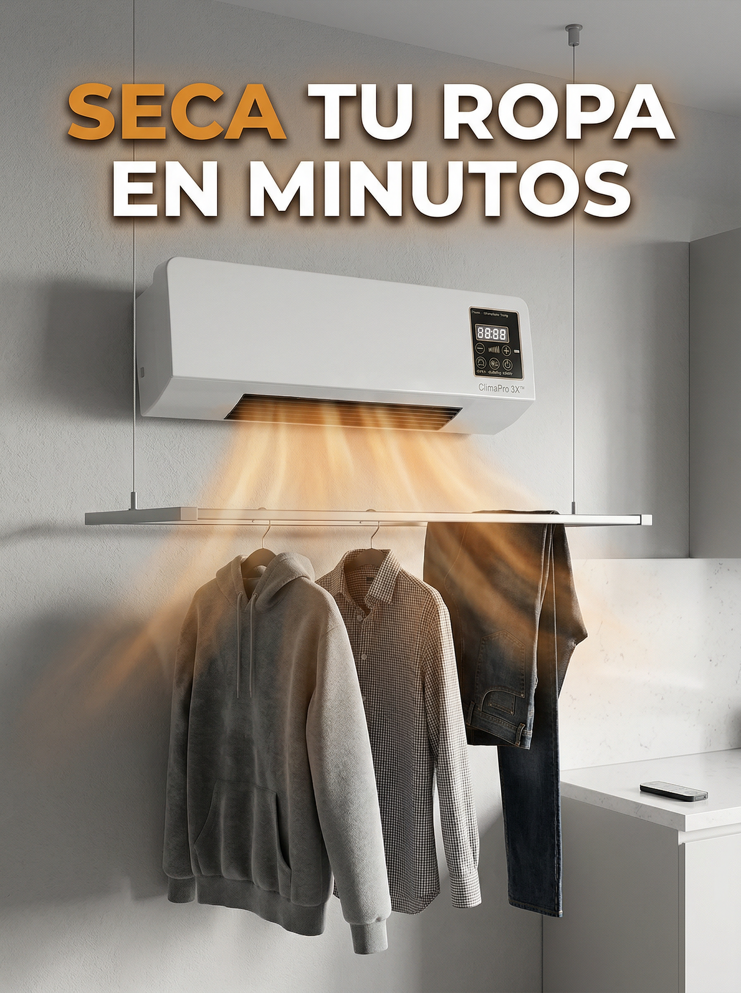 ❄ ClimaPro 3X™ Aire portátil 3 en 1 enfría en segundos + oferta limitada HOY