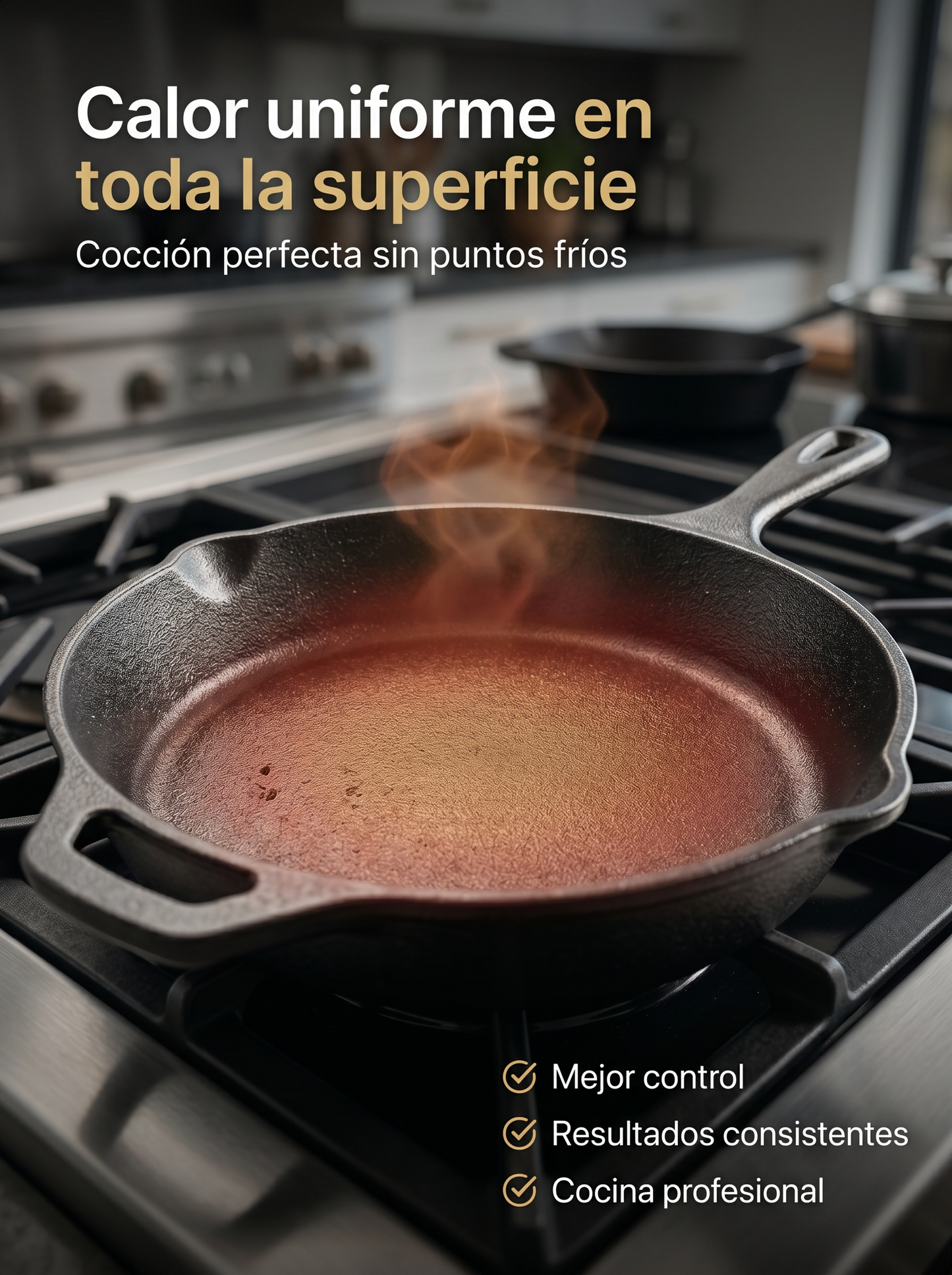 Set Completo de 3 Sartenes de Hierro Fundido + 🎁 2 Guías GRATIS